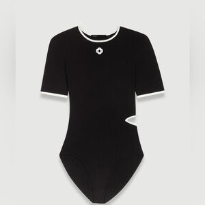 Maje Black and White Bodysuit. Brand new with tags.